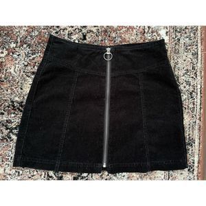 Forever 21 Black Corduroy Mini Skit
